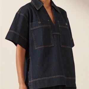 Shona Joy Rita pullover dark denim ladies size 8